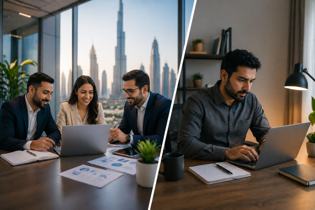 Odoo partner team compared with freelance consultant for UAE implementation